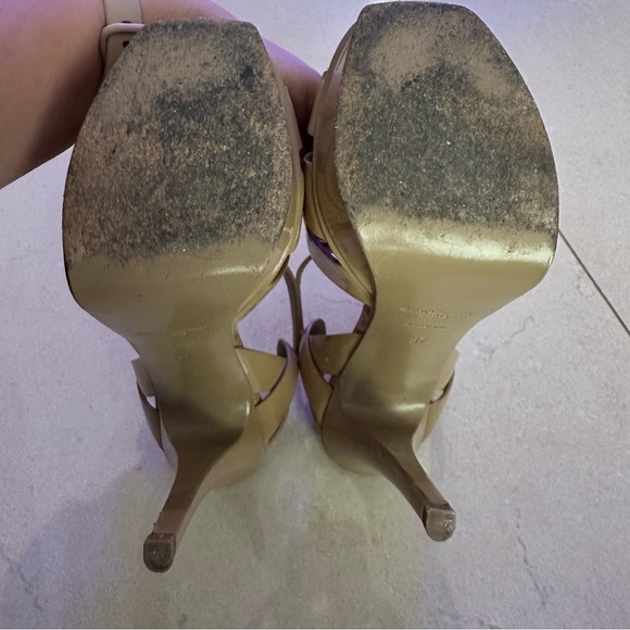 Yves Saint Laurent Tribute T strap platform Sandal - Picture 7 of 8